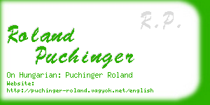 roland puchinger business card